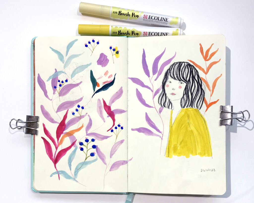 Carnet de croquis, conseils et idées pour s'entraîner talens2