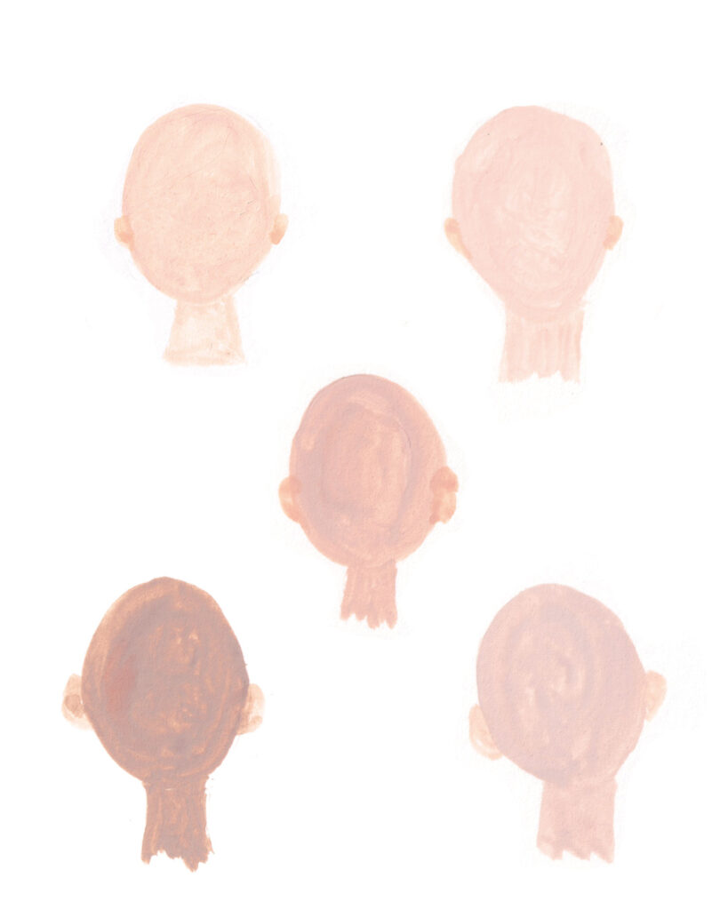 Comment réaliser une teinte chair à la gouache tetes