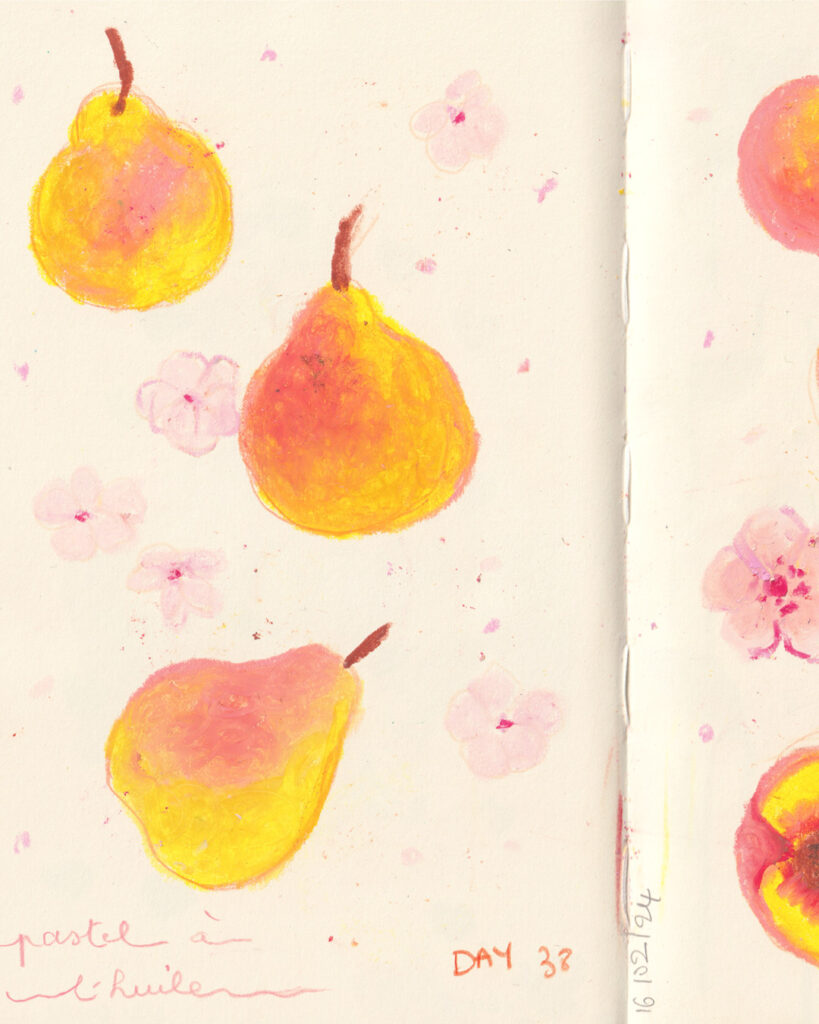 Les Pastels à l'huile, un Délice peches pentel3