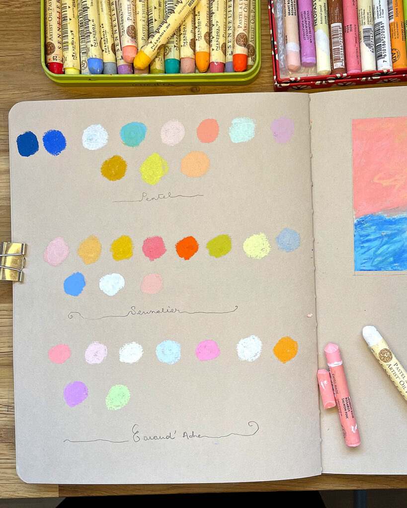 Les Pastels à l'huile, un Délice swatches