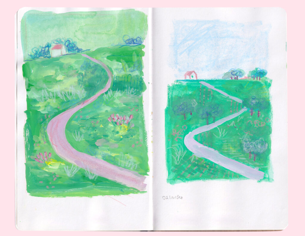 Des Noeuds au Cerveau - Processus créatif sketchbook esquisse 9 bd