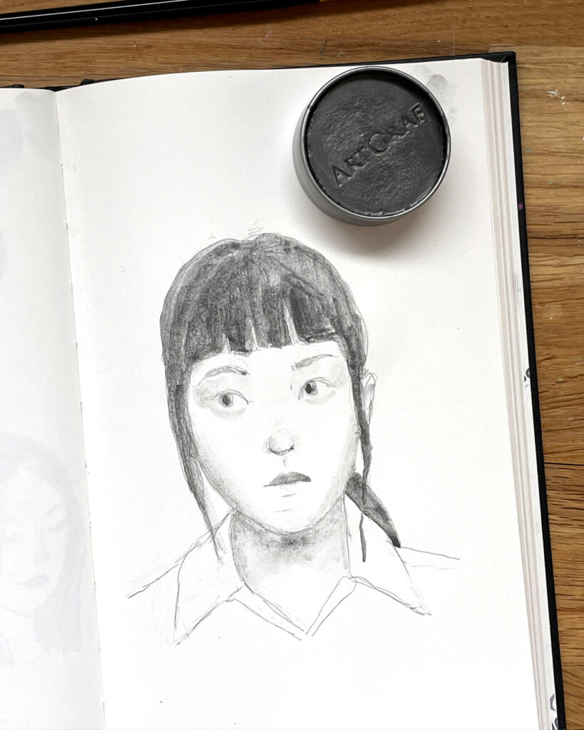 🎨 Mon matériel pour le dessin au graphite aquarelle (et mes conseils pour débuter) demo graphite 2