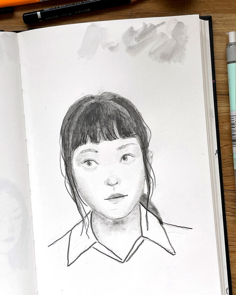 🎨 Mon matériel pour le dessin au graphite aquarelle (et mes conseils pour débuter) demo graphite 3