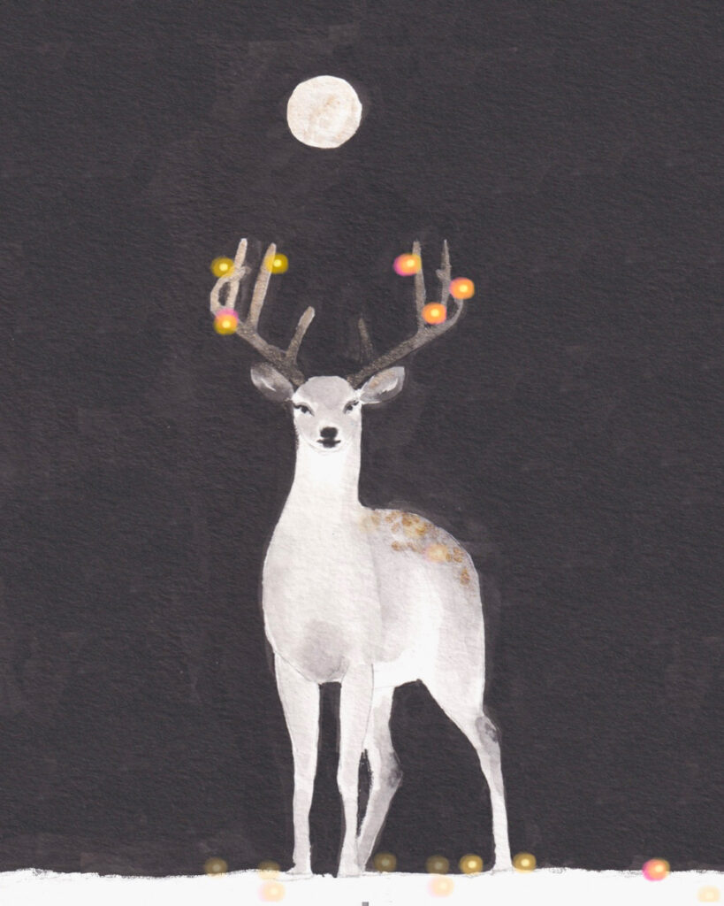 Inktober 2025, mon bilan cerf lumieres