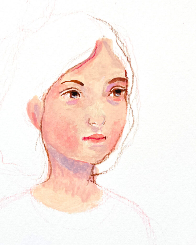 Jardin intérieur : un Leporello peint à la gouache personnage1