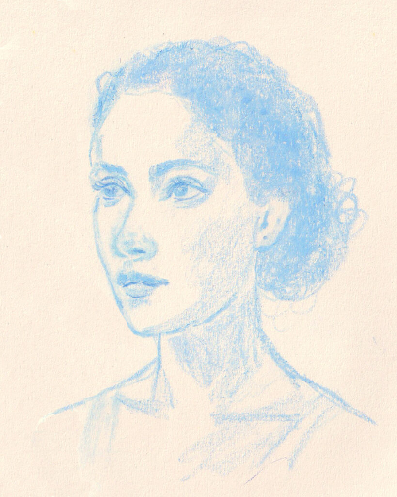portrait bleu neocolor2