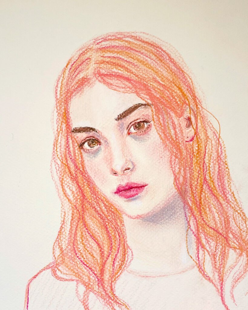 portrait pastel orange2