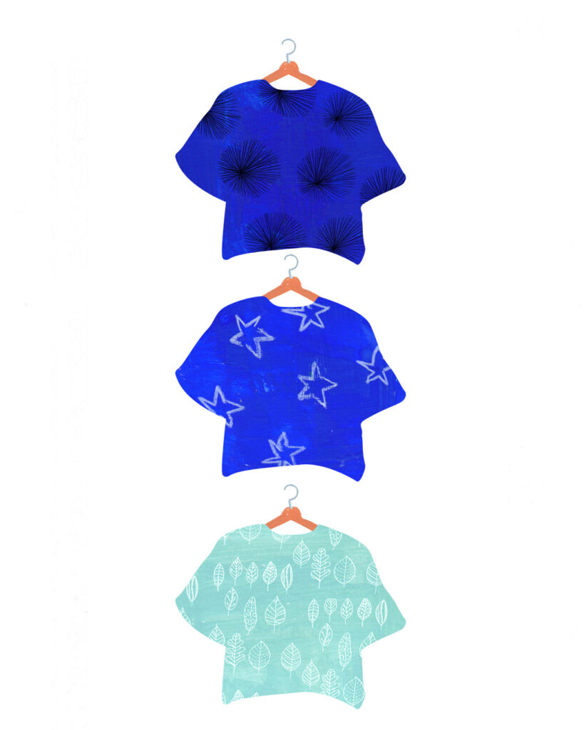 tee shirts cintres